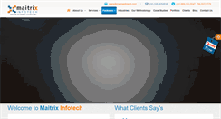 Desktop Screenshot of maitrixinfotech.com